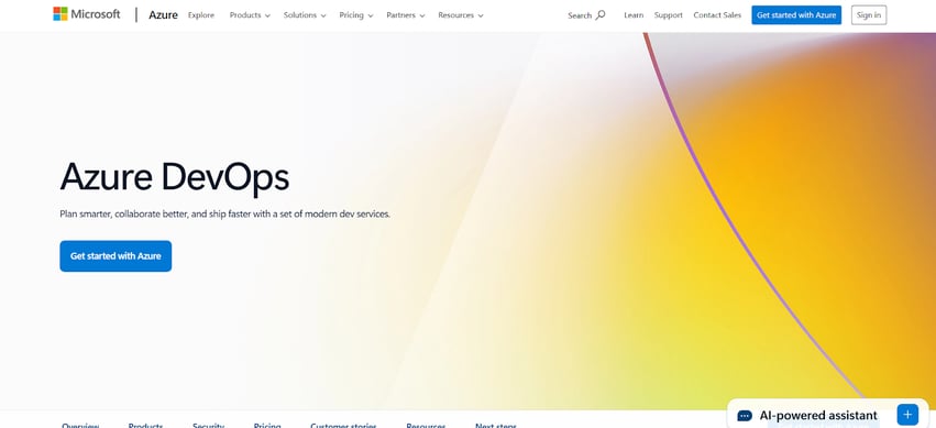 Azure DevOps helps teams plan, collaborate, and deploy software more efficiently.