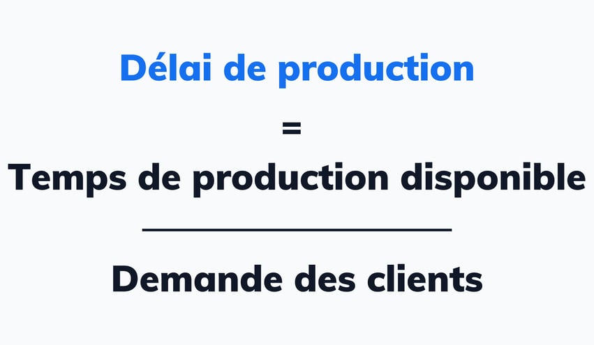 Calcul du délai de production (takt time) pour les équipes de développement logiciel