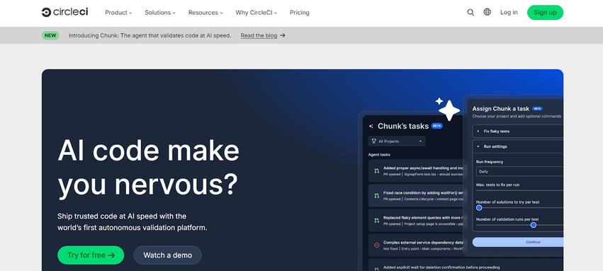 CircleCI introduces its AI-powered tool for autonomous code validation.