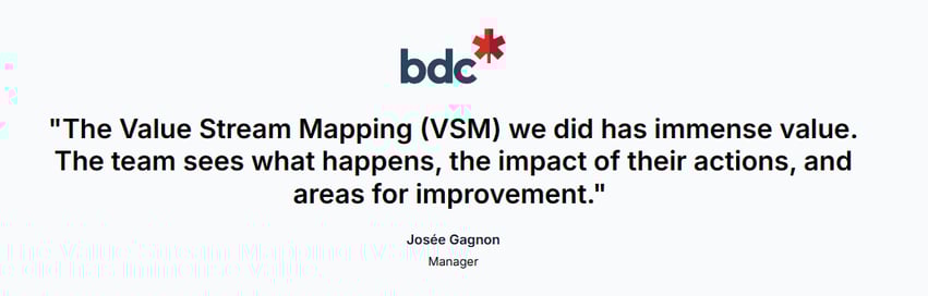 The testimonial of Josée Gagnon, BDC Manager, on the benefits of using Axify VSM