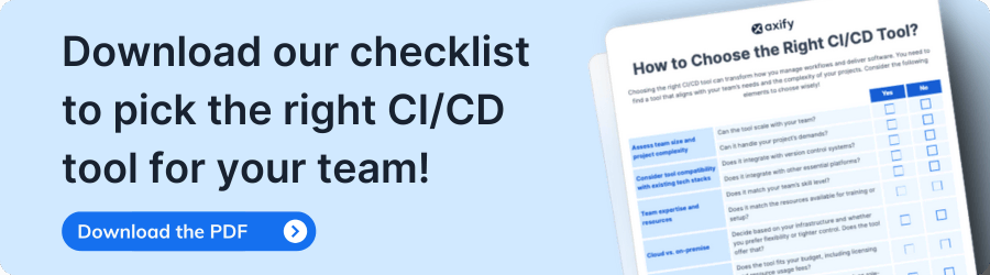 cheatsheet to choose the right CI_CD tool for your team