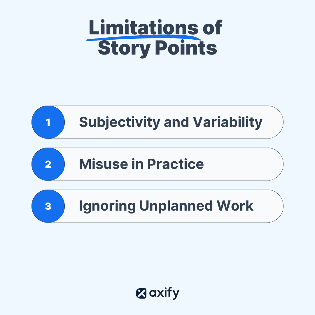 limitations of story points in software development