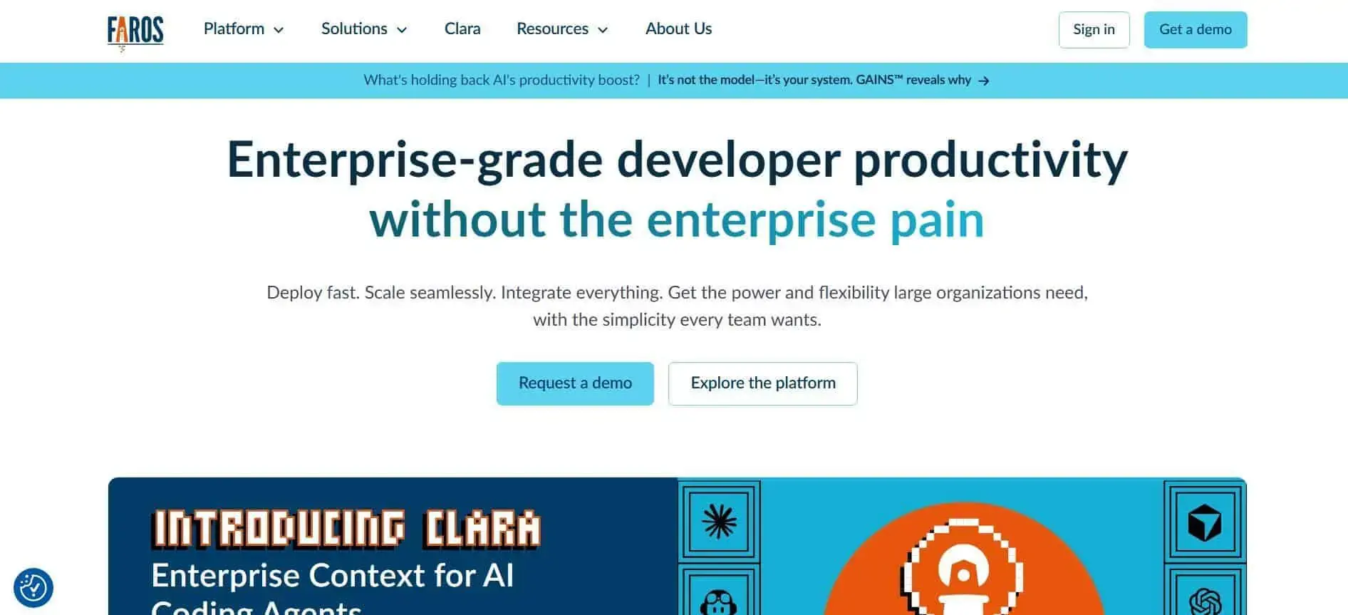 Faros AI Platform Overview Faros enterprise developer productivity platform.