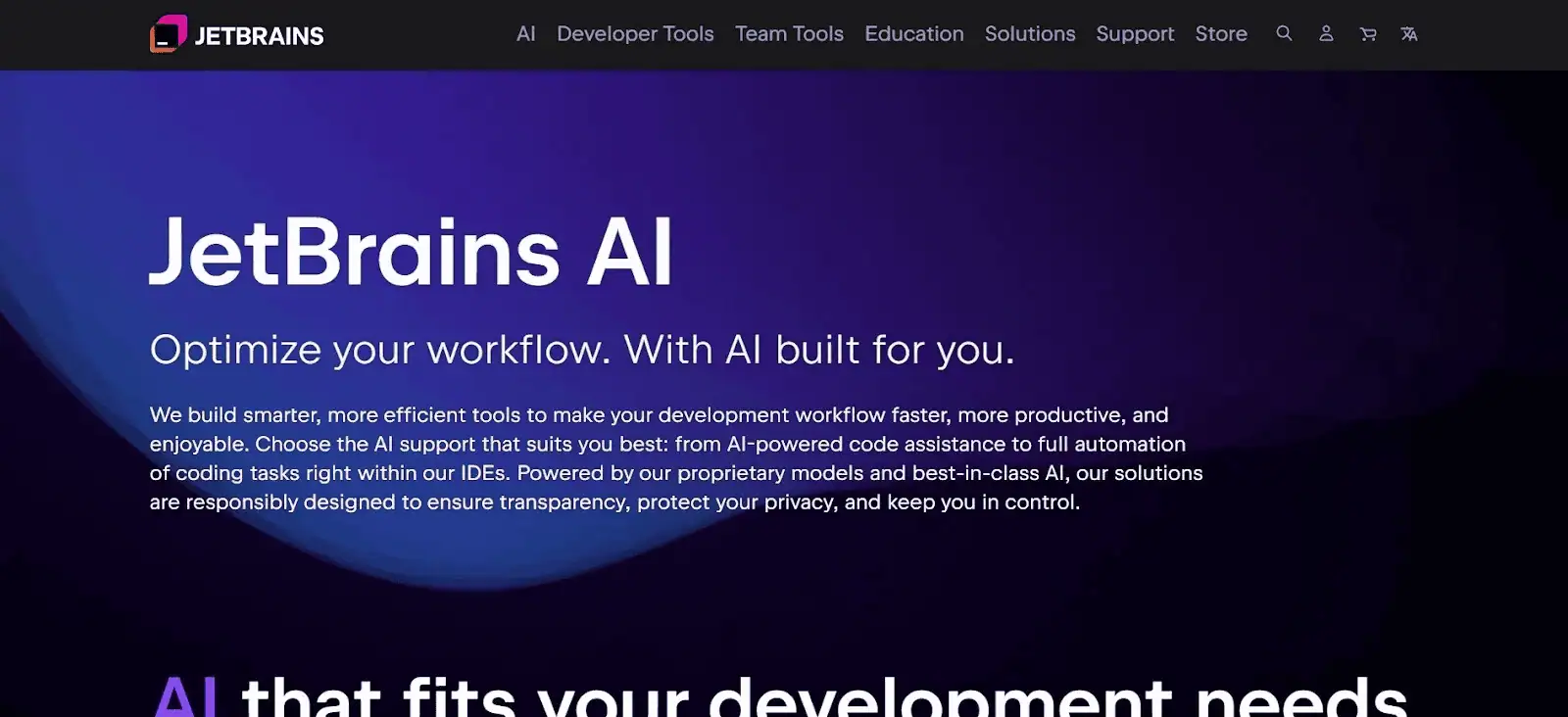 JetBrains AI tools for improving development workflow inside IDEs