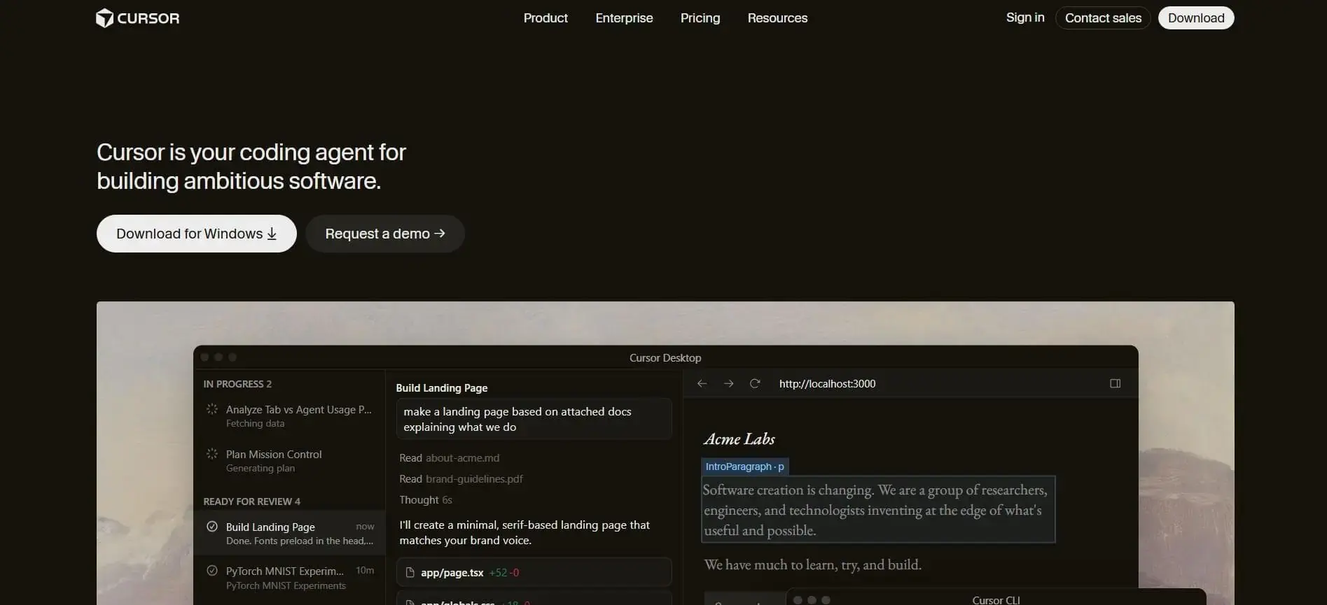 Cursor helps engineering teams plan and implement code changes.